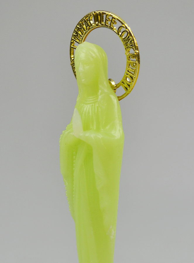 Statue Notre Dame de Lourdes Fluo - 11 cm (pic 4)