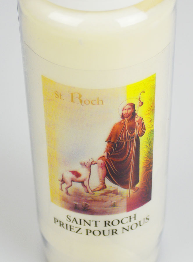Bougie de Neuvaine à Saint Roch - 17.5cm (pic 4)