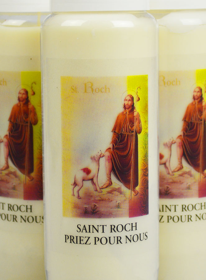 Lot de 3 Bougies de Neuvaine à Saint Roch (pic 3)