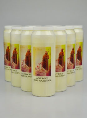 Lot de 10 Bougies de Neuvaine à Saint Roch (pic 1)