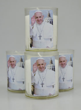 4 Bougies Veilleuse à l'Image du Pape François (pic 1)