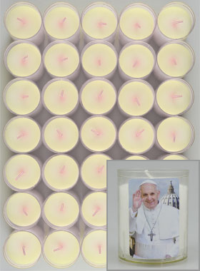 10 Bougies Veilleuse à l'Image du Pape François (pic 1)