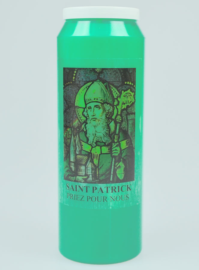 Bougie de Neuvaine Fête de Saint Patrick - 17.5cm (pic 2)