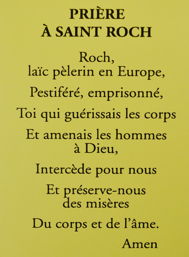 Carte de Prière à Saint Roch (pic 3)