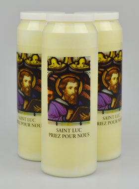 Lot de 3 Bougies de Neuvaine à Saint Luc (pic 1)