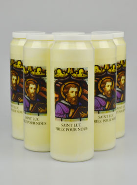 Lot de 6 Bougies de Neuvaine à Saint Luc (pic 1)
