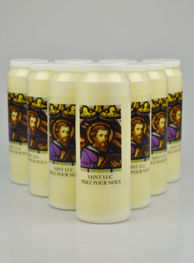Lot de 10 Bougies de Neuvaine à Saint Luc (pic 1)