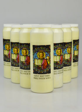 Lot de 10 Bougies de Neuvaine à Saint Matthieu (pic 1)
