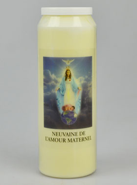 Bougie de Neuvaine de l'Amour Maternel - 17.5cm (pic 1)