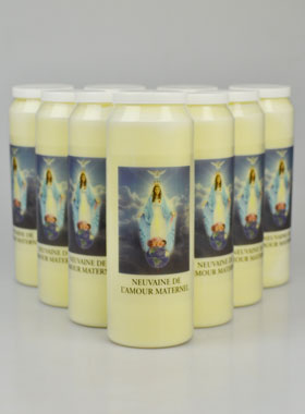 Lot de 10 Bougies de Neuvaine de l'Amour Maternel (pic 1)