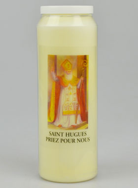 Bougie de Neuvaine à Saint Hugues de Grenoble - 17.5cm (pic 1)