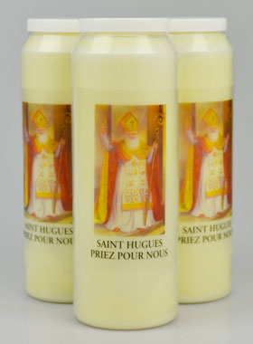 3 Bougies de Neuvaine Saint Hugues - 17.5cm (pic 1)