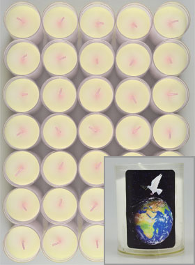 10 Bougies Veilleuse Prière pour la Paix dans le Monde (pic 1)