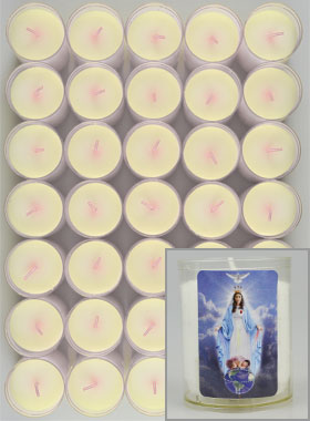 24 Bougies Veilleuse Vierge de l'Amour Maternel (pic 1)