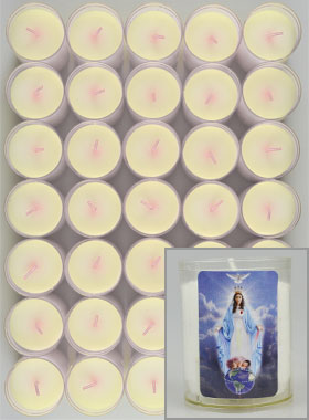 48 Bougies Veilleuse Vierge de l'Amour Maternel (pic 1)