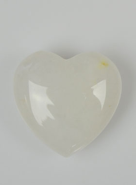 Pierre Coeur en Cristal de Roche - 30mm (pic 1)