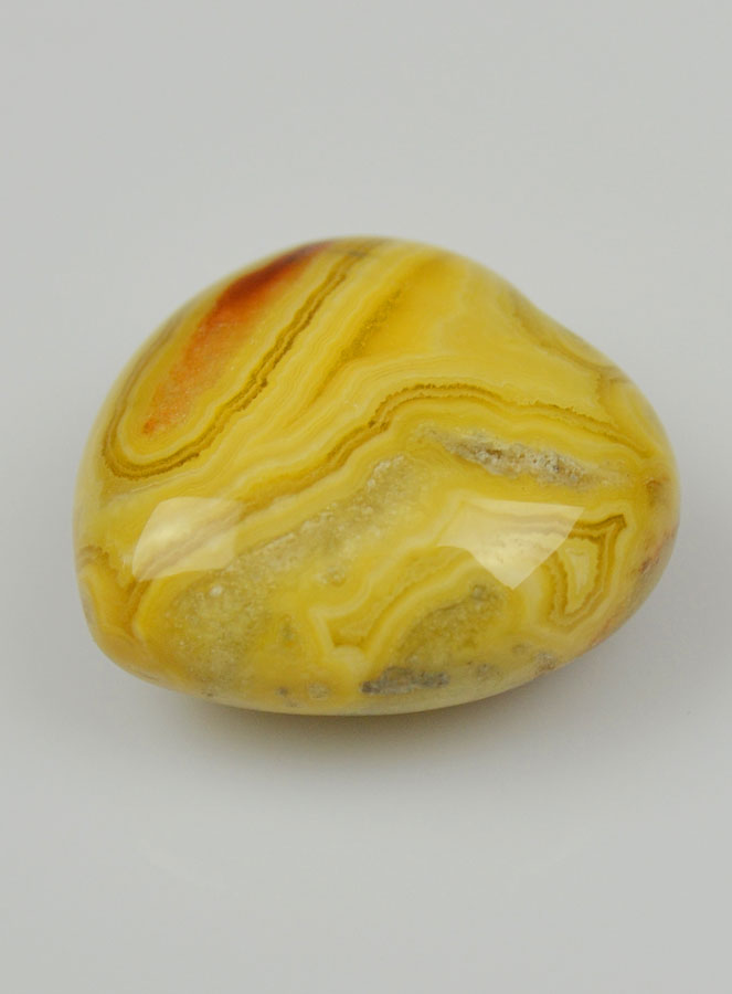 Pierre Coeur en Agate Crazy Lace - 30mm (pic 3)