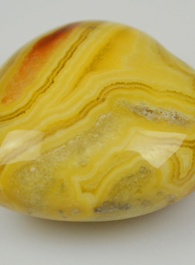 Pierre Coeur en Agate Crazy Lace - 30mm (pic 4)