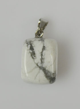 Pendentif en Pierre d'Howlite - 10mm (pic 1)