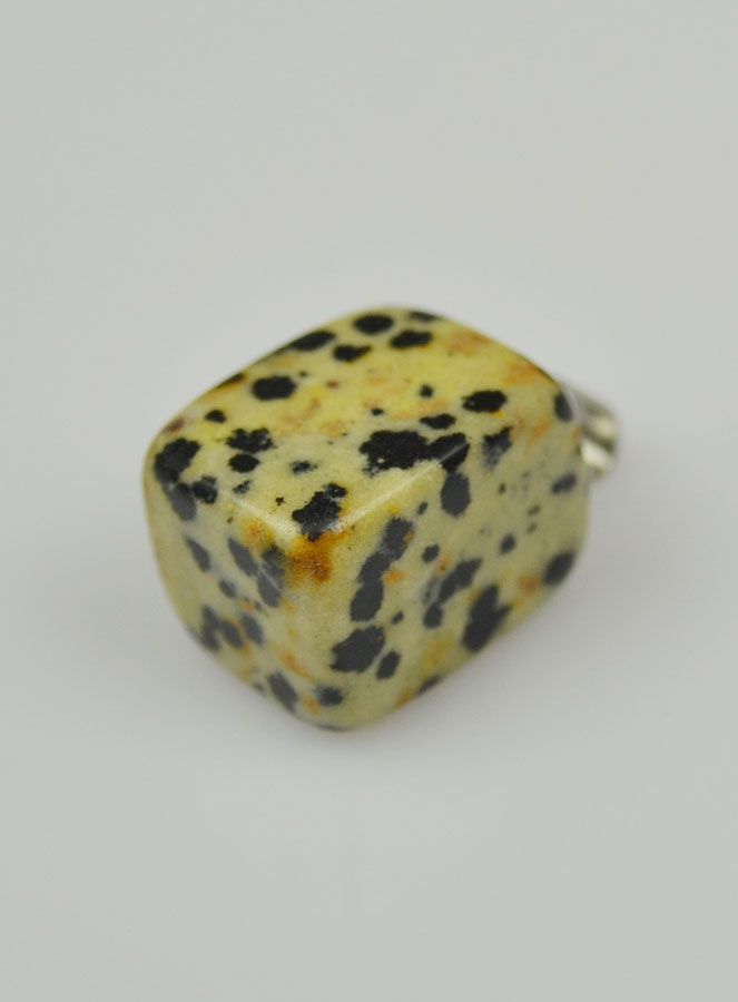 Pendentif en Pierre de Jaspe Dalmatien - 10mm (pic 3)