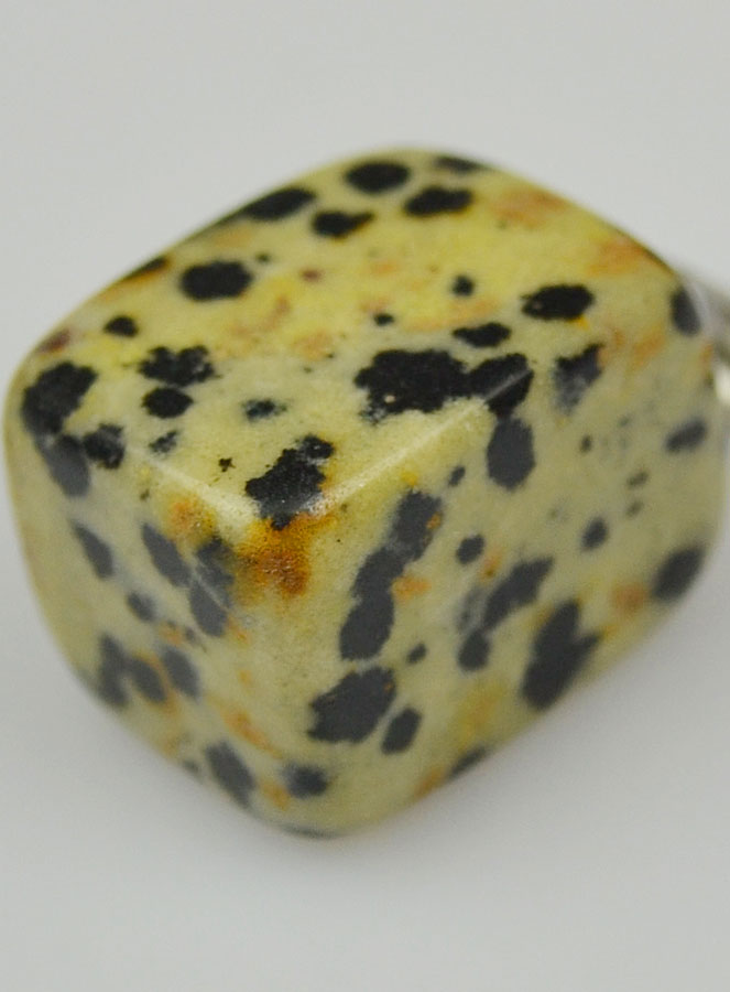 Pendentif en Pierre de Jaspe Dalmatien - 10mm (pic 4)