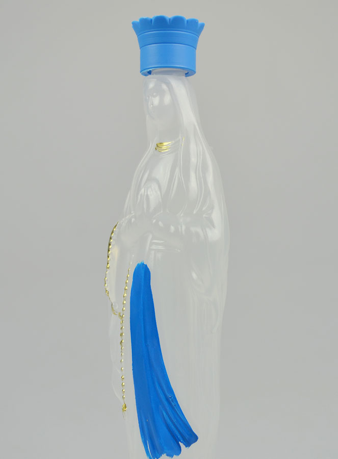 Statue Bouteille Notre Dame de Lourdes avec Eau de Lourdes - 17cm (pic 3)