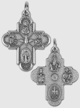 Pendentif Croix des Saints - 27mm (pic 1)
