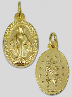 Médaille Miraculeuse Dorée de la Rue du Bac - 17mm (pic 1)
