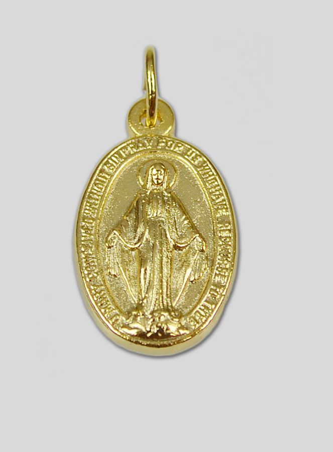 Médaille Miraculeuse Dorée de la Rue du Bac - 17mm (pic 3)
