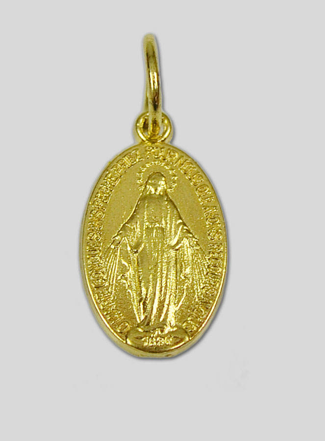 Médaille Miraculeuse Dorée Rue du Bac - 15mm (pic 3)