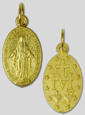 Médaille Miraculeuse Dorée Rue du Bac - 18mm (pic 1)