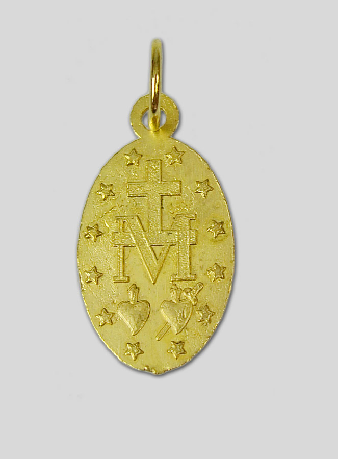 Médaille Miraculeuse Dorée Rue du Bac - 18mm (pic 4)