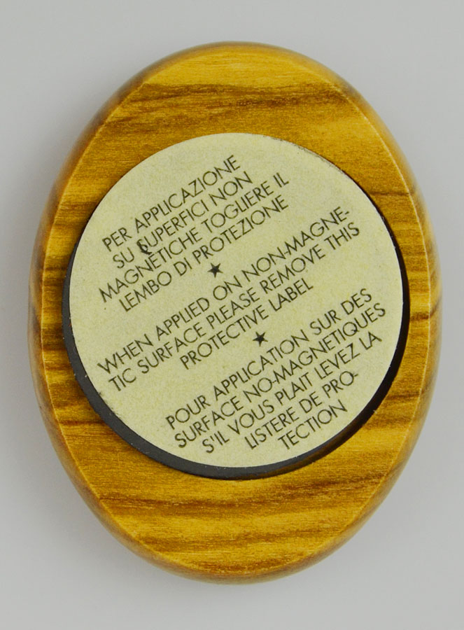 Plaque Auto Saint Christophe en Bois d'Olivier 4cm (pic 4)