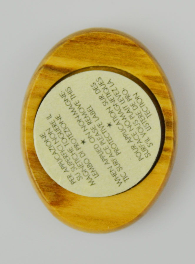 Plaque Auto Saint Expédit en Bois d'Olivier 4cm (pic 4)
