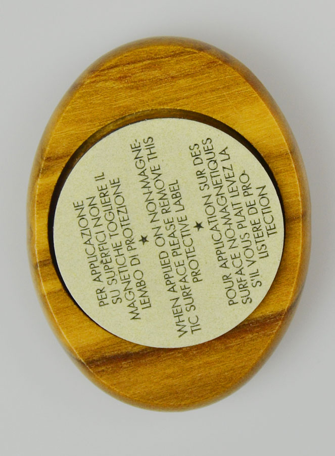 Plaque Auto Sainte Famille en Bois d'Olivier 4cm (pic 4)