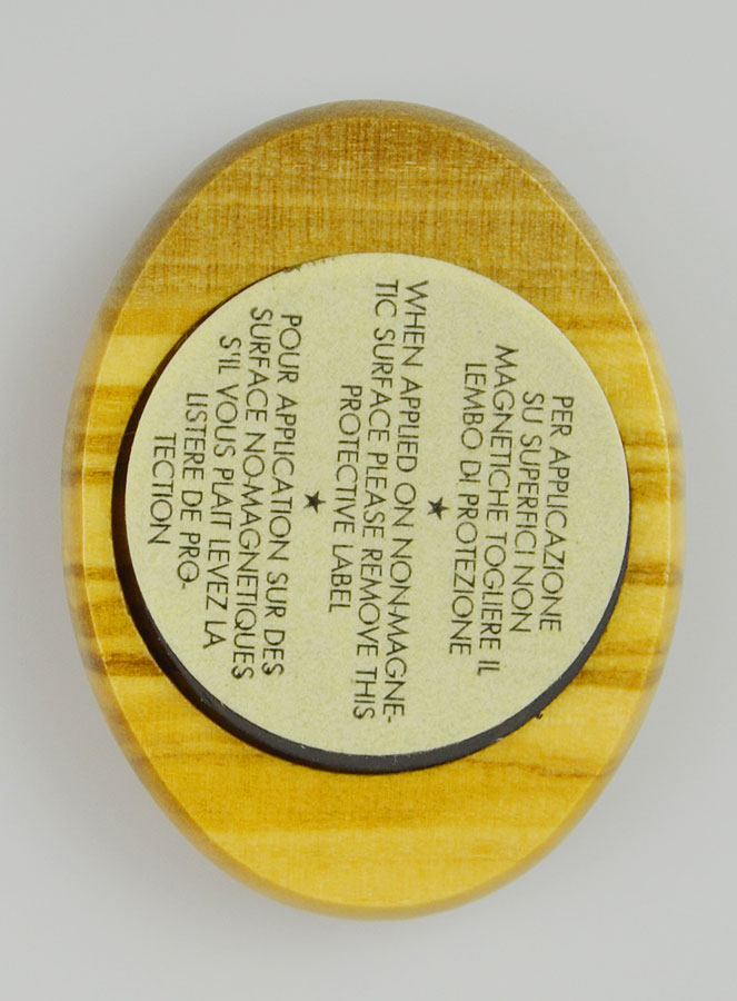 Plaque Auto Saint Joseph en Bois d'Olivier 4cm (pic 4)