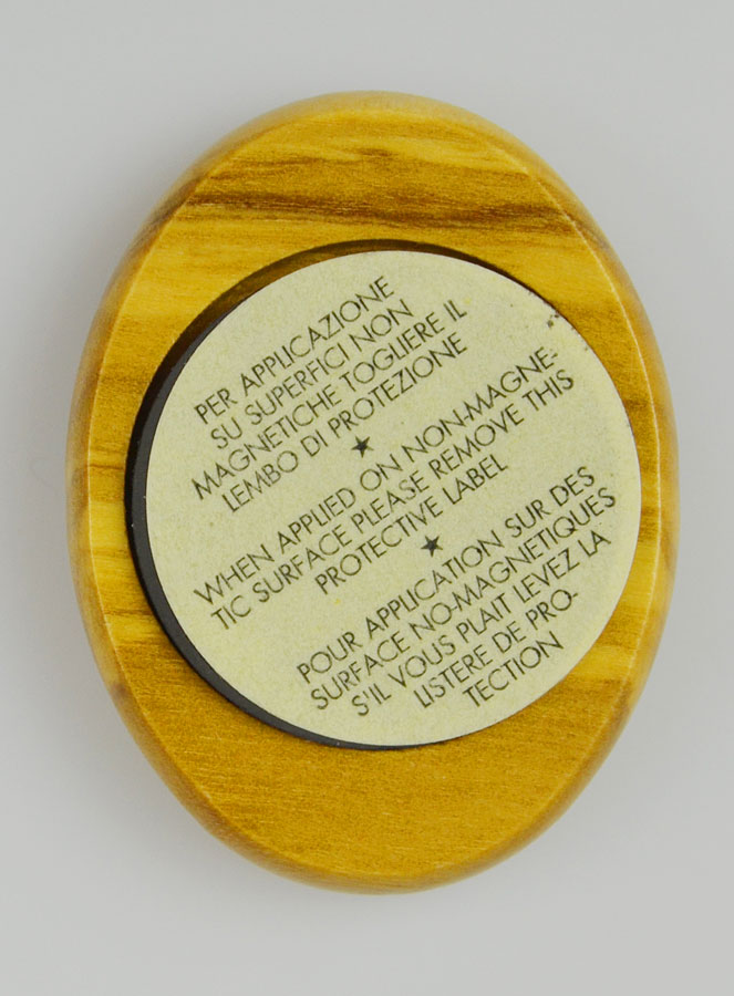Plaque Auto Sainte Marie Madeleine en Bois d'Olivier 4cm (pic 4)