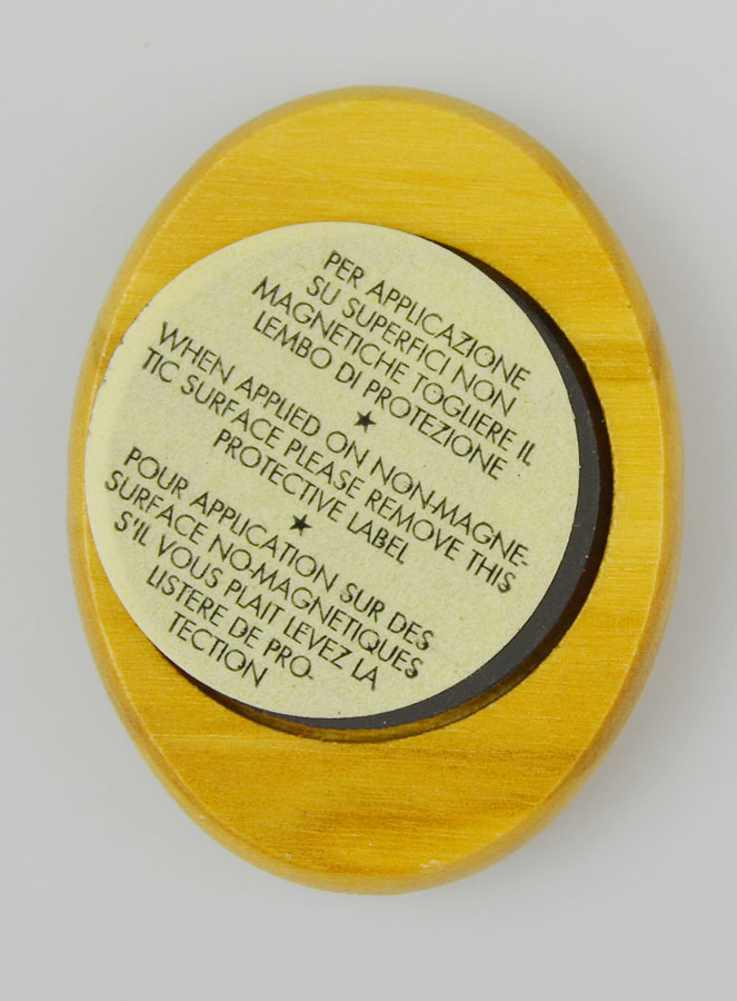 Plaque Auto Sacré Coeur de Jésus en Bois d'Olivier 4cm (pic 4)