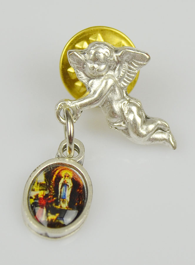 Pin's Médaille Notre Dame de Lourdes - 3cm (pic 2)