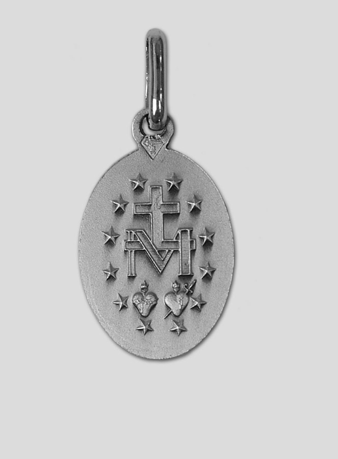 Médaille Miraculeuse Rue du Bac - 15mm - Argent Massif (pic 4)
