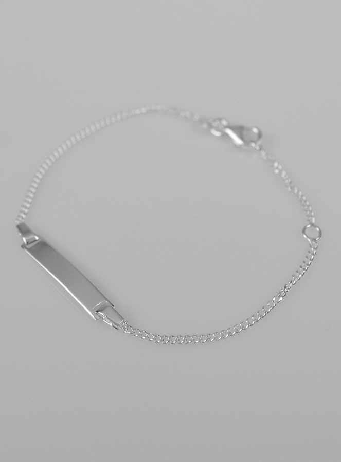 Bracelet Gourmette Bébé en Argent - Maille Gourmette (pic 3)