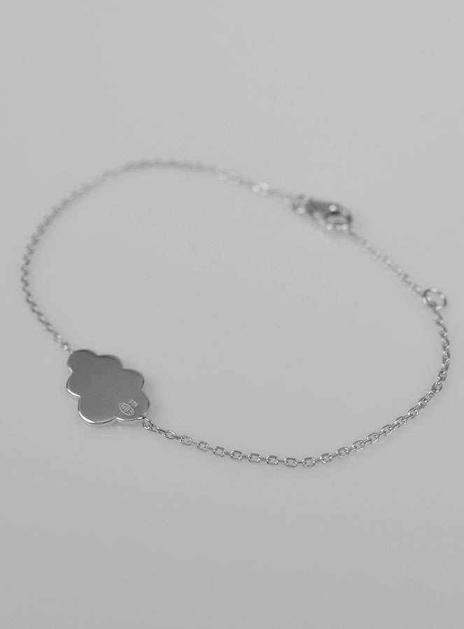 Bracelet Gourmette Enfant Nuage en Argent  - Maille Gourmette (pic 3)