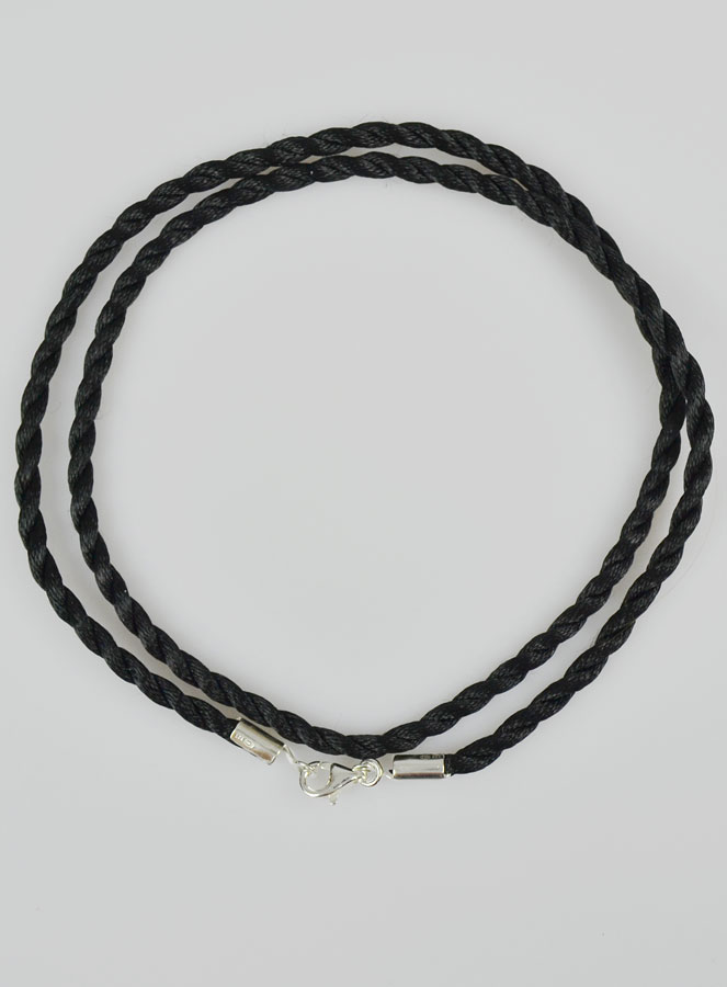 Collier Chaîne Cordon 45cm pour Pendentif - Fermoir en Argent 925/1000 (pic 2)