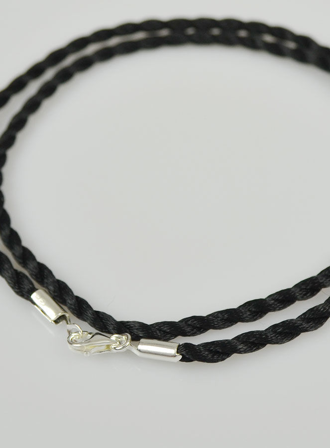 Collier Chaîne Cordon 45cm pour Pendentif - Fermoir en Argent 925/1000 (pic 4)