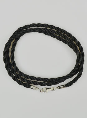 Collier Chaîne Cordon 50cm pour Pendentif - Fermoir en Argent 925/1000 (pic 1)