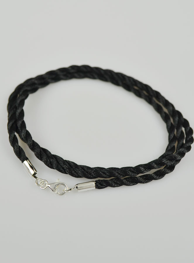 Collier Chaîne Cordon 55cm pour Pendentif - Fermoir en Argent 925/1000 (pic 3)