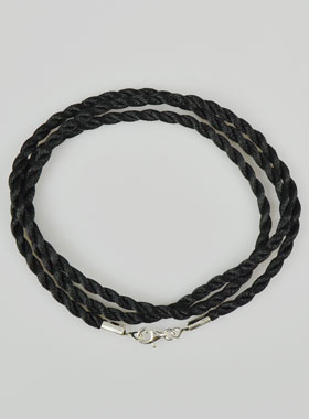 Collier Chaîne Cordon 60cm pour Pendentif - Fermoir en Argent 925/1000 (pic 1)