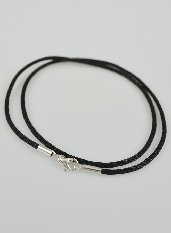 Collier Cordon 38cm pour Pendentif - Fermoir en Argent 925/1000 (pic 3)
