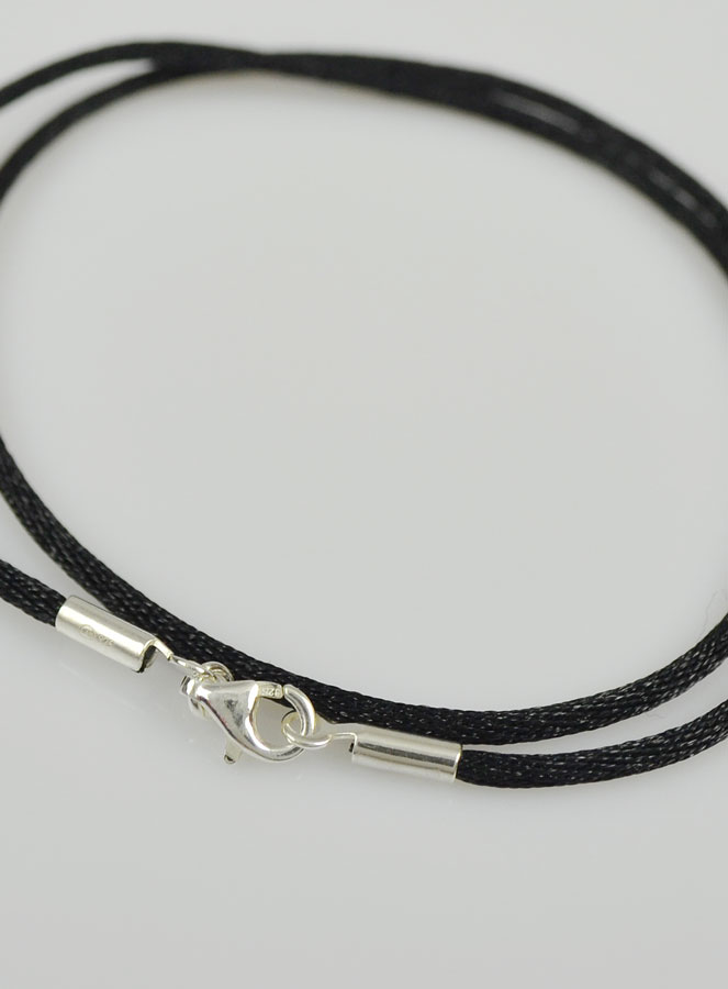 Collier Cordon 38cm pour Pendentif - Fermoir en Argent 925/1000 (pic 4)