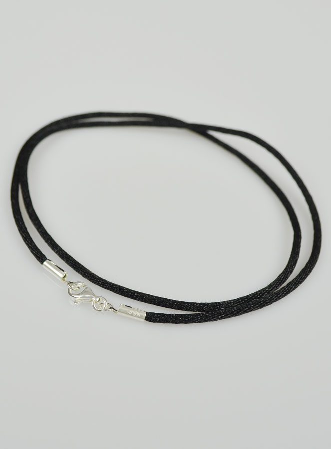 Collier Cordon 45cm pour Pendentif - Fermoir en Argent 925/1000 (pic 3)